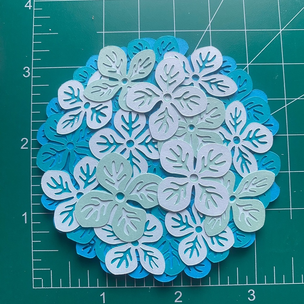 3D Magnet Blue Hydrangea